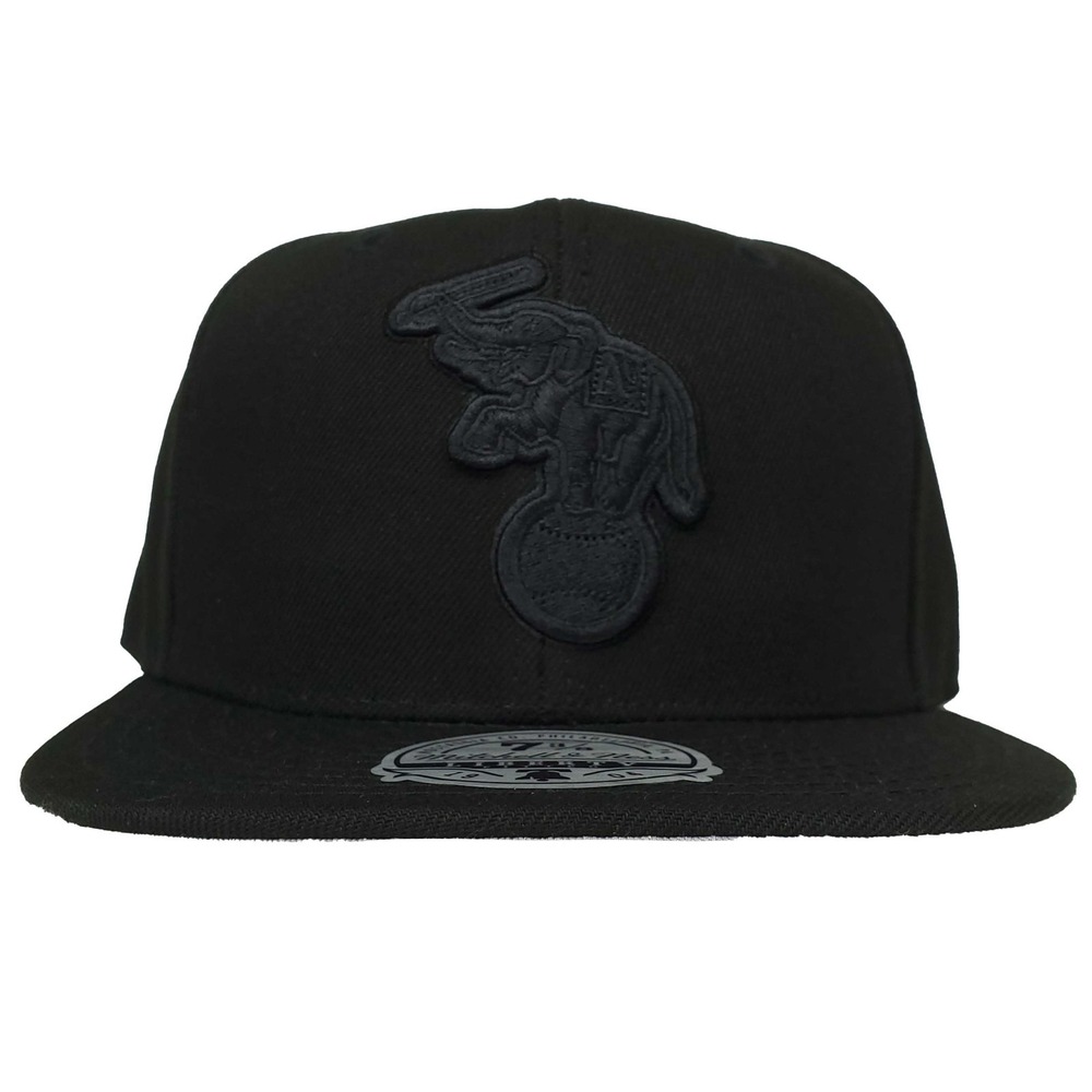 Oakland Athletics Mitchell & Ness MLB Fitted 7 3/8 Flatbill Cap Hat 3D Logo‎ NWT